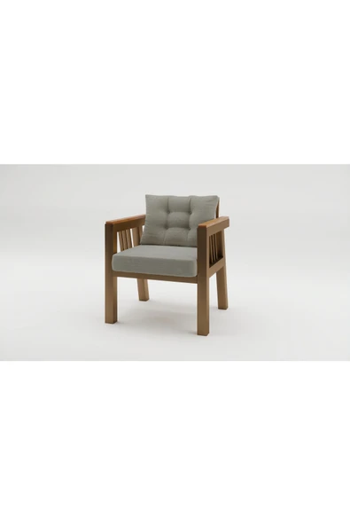 adımshops Elmas 1'li (GRİ) Metal Gövde Balkon-bahçe-kafe,çay Seti,koltuk Takımı,oturma Grubu,ofis Koltuğu ürün görseli 1