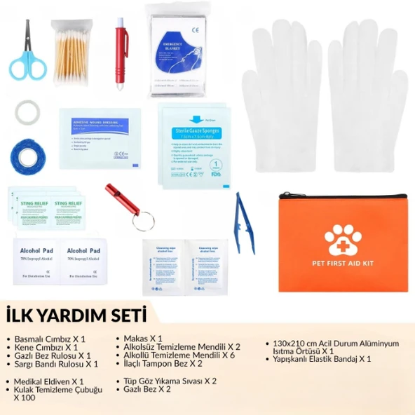 Evcil Hayvan İlk Yardım Seti Çantası - Resim 4