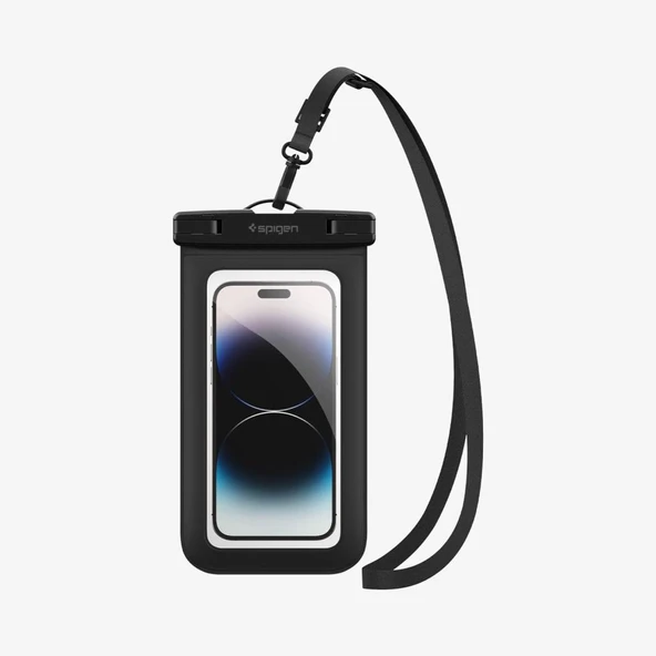 Spigen Aqua Shield WaterProof Universal (Tüm Cihazlarla Uyumlu) IPX8 Sertifikalı Su Geçirmez Kılıf Black ürün görseli 1