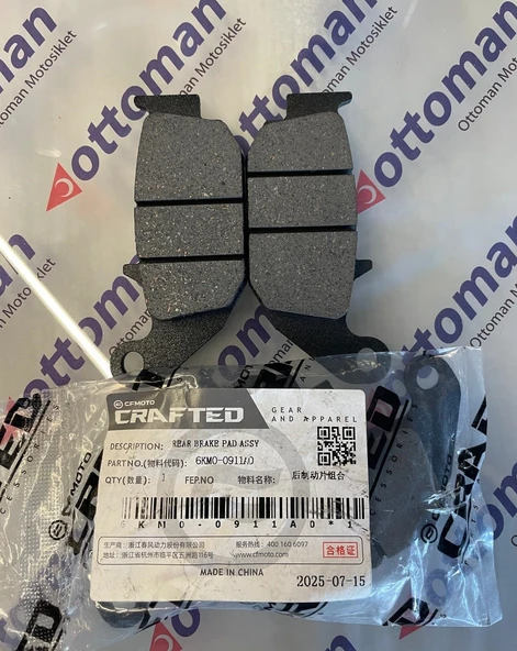 ARKA FREN BALATASI, CFMOTO 250 NK/SR 450SR ürün görseli 1