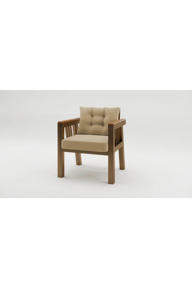 adımshops Elmas 1'li (CAPPUCCİNO) Metal Gövde Balkon-bahçe-kafe,çay Seti,koltuk Takımı,oturma Grubu,ofis Koltu ürün görseli 1