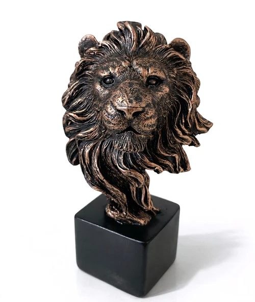 14x9 cm Polyester Aslan Büstü ürün görseli 1
