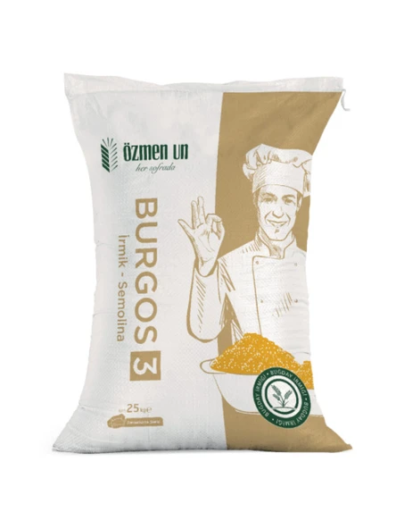 Özmen Un Burgos 3 Numara İrmik Semolina Özmen Un 25 Kg ürün görseli 1