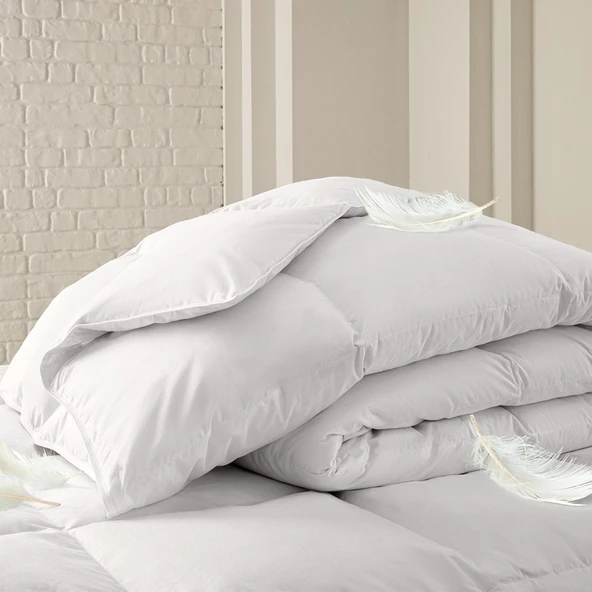 Yataş Bedding Pure Kaz Tüyü Yorgan %30 Gıdık (Çift Kişilik) Beyaz ürün görseli 1