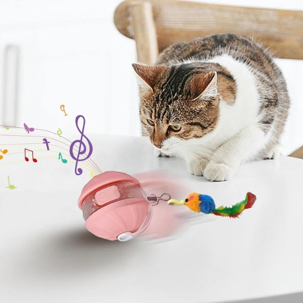 Şarjlı Hareketli Kedi Topu Oyuncak - Resim 2