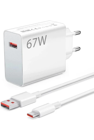 TNP TECH XIaomI Redmi Note 9 10 11 12 13 Pro Uyumlu 67 Watt Hızlı Turbo Şarj Seti Kafa Kablo ürün görseli 1
