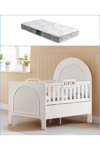 MDF Beşik, Athena Büyüyen Beşik 90x130 - 1 Adet 90x130 Comfort Yatak ürün görseli 1