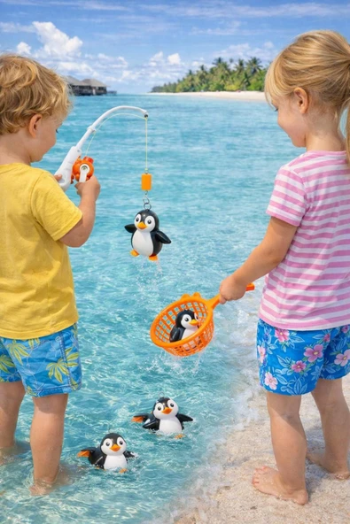 Penguen Tutma Seti Oltalı Mıknatıslı ürün görseli 1