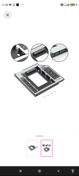 SATA 2.5" OPTİK KIZAK 9m HDD/SSD ürün görseli 1