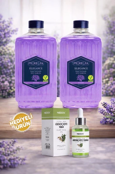 Pereja 2 Adet Elegance Doğal Zeytinyağlı Sıvı Sabun 1500 ml ürün görseli 1