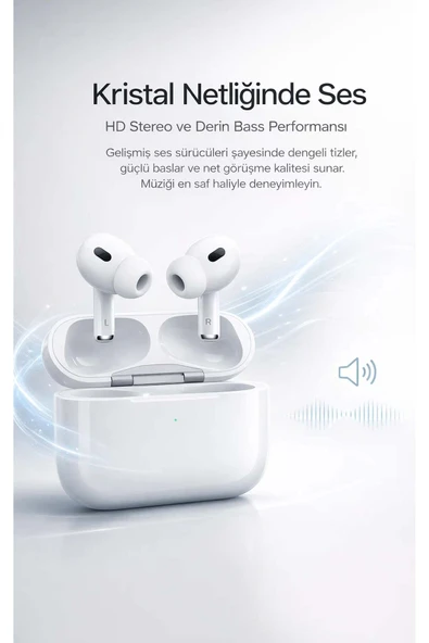 AirPro - Yeni Nesil Bluetooth 5.3 Kablosuz Kulaklık - Tüm Telefonlarla Uyumlu Powerbank Kutulu ürün görseli 1