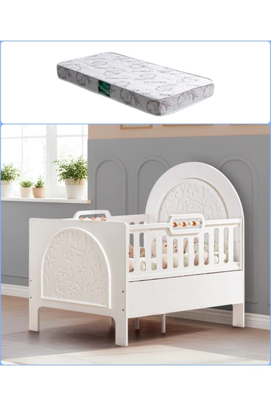 MDF Beşik, Garden Büyüyen Beşik 90x130 - 1 Adet 90x130 Comfort Yatak ürün görseli 1