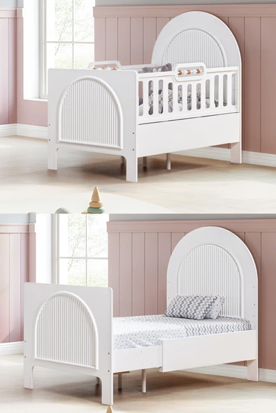 MDF Beşik, Athena Büyüyen Beşik 90x130 - Athena Karyola 90x190 ürün görseli 1