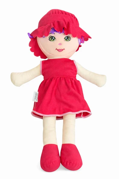 Oyuncak Bez Bebek Özel Yapım Premium Kırmızı 60 cm ürün görseli 1