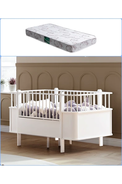 MDF Beşik, Dünya Büyüyen Beşik 80x130 - 1 Adet 80x130 Comfort Yatak ürün görseli 1