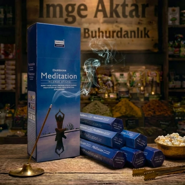 Darshan Meditasyon (Meditation) Çubuk Tütsü (20'li Paket) - Odaklanma ve Huzur ürün görseli 1