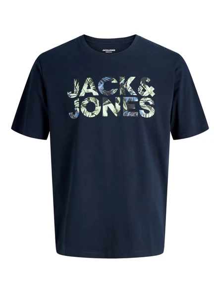 JACK JONES Yazı Baskılı Erkek Tişört 12288536 ürün görseli 1