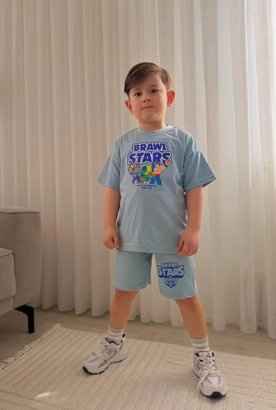 Cg Kids Brawl Stars Karakterleri Erkek Çocuk Tshirt & Şort Alt Üst Takım ürün görseli 1