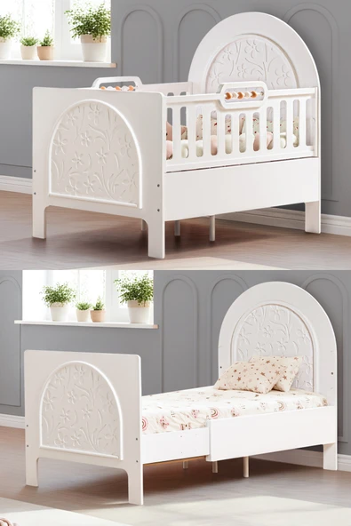 MDF Beşik, Garden Büyüyen Beşik 90x130 - Garden Karyola 90x190 ürün görseli 1