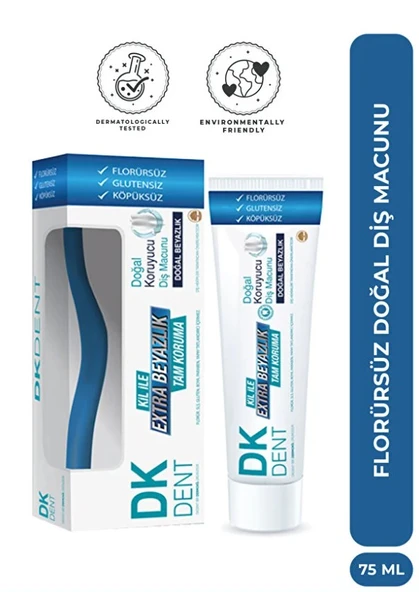 Dermokil Klasik Glutensiz Diş Macunu (Fırçalı) 75 ürün görseli 1