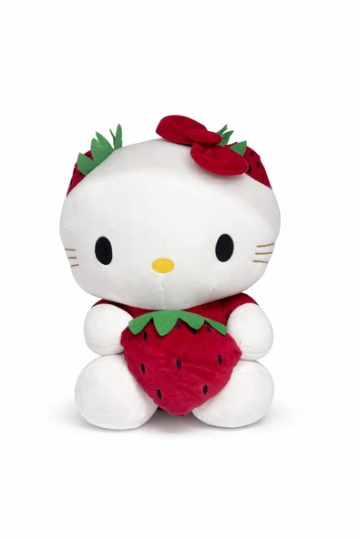 Hello Kity Peluş Oyuncak 30 cm Kırmızı - Resim 2