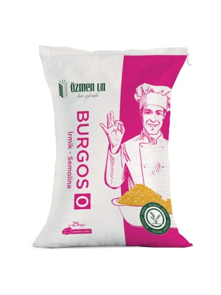 Özmen Un Burgos 0 Numara İrmik Semolina Özmen Un 25 Kg ürün görseli 1