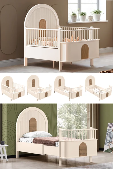 MDF Beşik, Venüs Büyüyen Beşik 90x130 - Venüs Karyola 90x190 ürün görseli 1