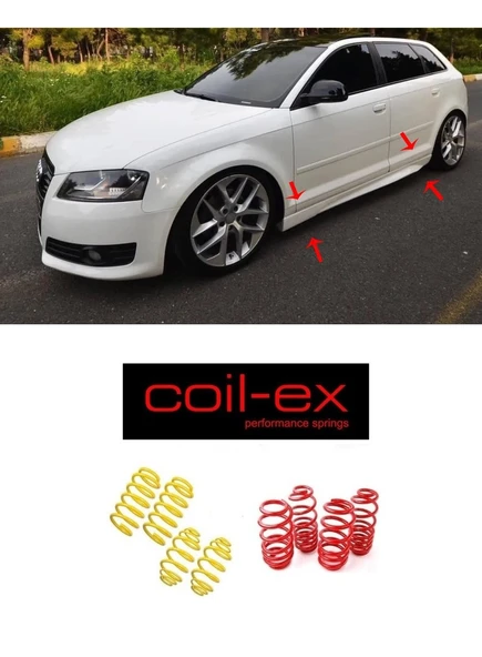 audi a3  (2003.2012) 8p coil-ex 4.cm spor yay ürün görseli 1