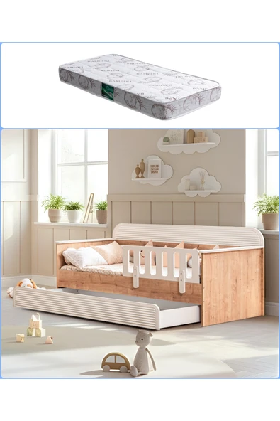 Yavrulu Karyola, Vizyon Yavrulu Montessori Karyola + 1 Adet 90x190 Comfort Yatak ürün görseli 1