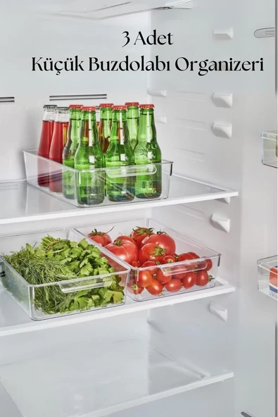 3 Lü Buzdolabı Organizeri & Buzdolabı Düzenleyici 3 lt ürün görseli 1