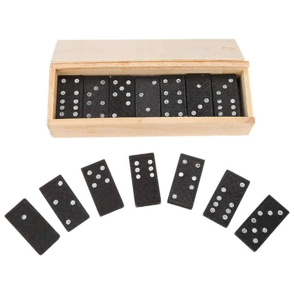 Ahşap Domino Seti - Resim 2