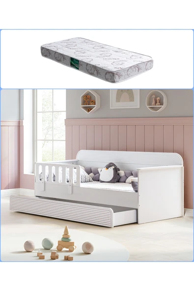 Yavrulu Karyola, Vizyon Yavrulu Montessori Karyola + 1 Adet 90x190 Comfort Yatak ürün görseli 1