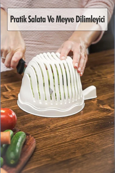 Pratik Salata Ve Meyve Dilimleyici & Pratik Süzgeç ürün görseli 1