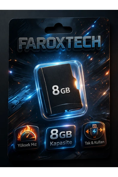 Yüksek Hızlı MicroSD Hafıza Kartı - 8GB ürün görseli 1