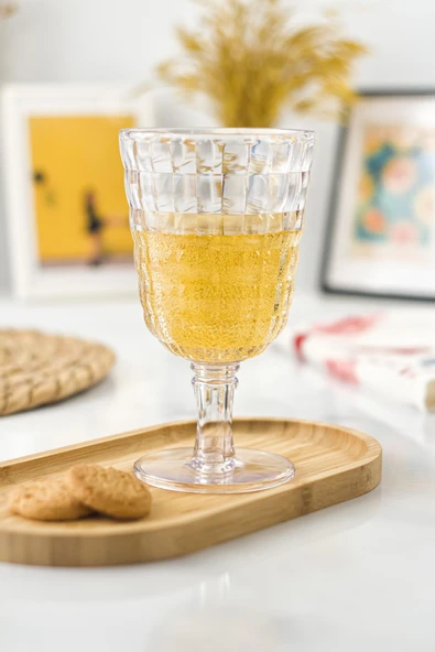 Allegra Şeffaf 6’lı Kadeh Bardak Seti 750 ml Akrilik Malzeme - Cam Değildir Kırılmaya Dayanıklı ürün görseli 1