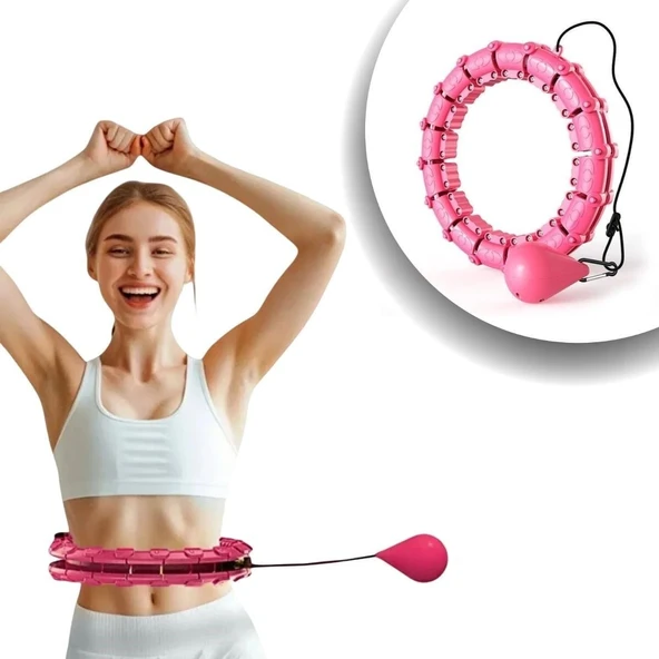 Ayarlanabilir Zayıflatıcı Hulahop Bel ve Karın Bölgesi İçin İnceltici Fitness Aleti Spor Çemberi ürün görseli 1