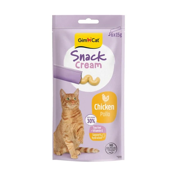 Gimcat Snack Cream Tavuklu Kedi Ödülü 6x15gr ürün görseli 1