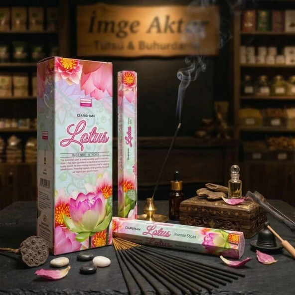 Darshan Lotus (Nilüfer) Çubuk Tütsü (20'li Paket) - Saf ve Spiritüel ürün görseli 1