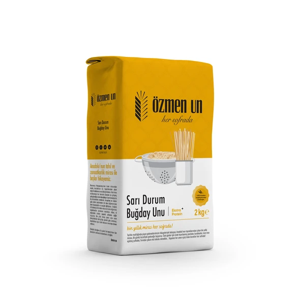 Özmen Un Sarı Durum Buğday Unu 2 Kg ürün görseli 1