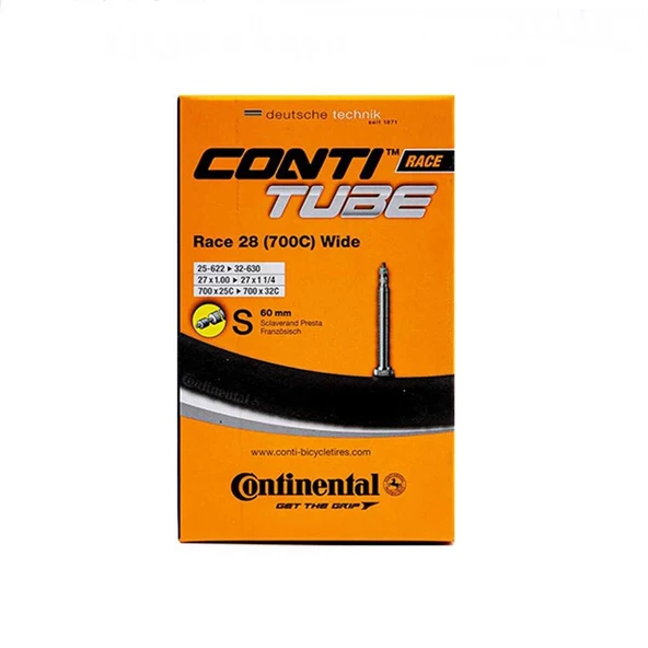 CONTINENTAL RACE 700x25-32 SV60MM PRESTA İÇ LASTİK ürün görseli 1