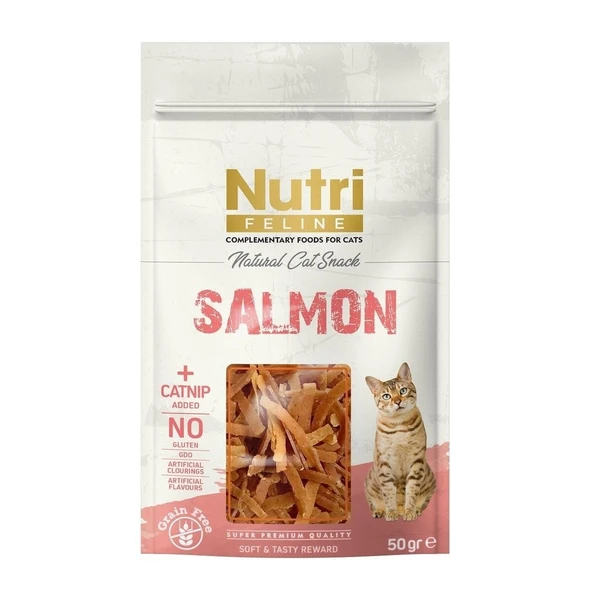 Nutri Feline Tahılsız Somounlu Catnipli Kedi Ödülü 50 Gr ürün görseli 1