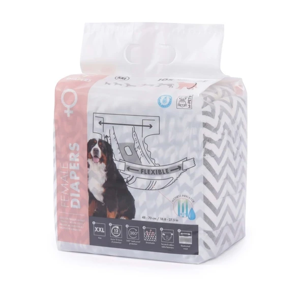 M-PETS Dıapers Dişi Köpekler için Külot XXL 10lu ürün görseli 1