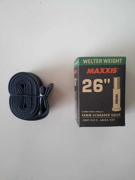 MAXXIS 26x1.52.5 48 mm SV OTO SİBOP İÇ LASTİK ürün görseli 1