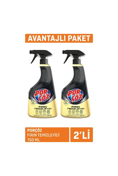 Porçöz Fırın Temizleyici 2x750 Ml ürün görseli 1