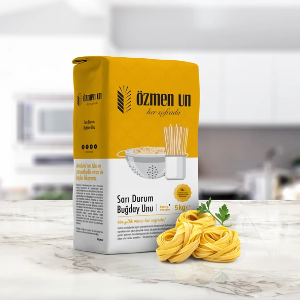 Özmen Un Sarı Durum Buğday Unu 5 Kg - Resim 2