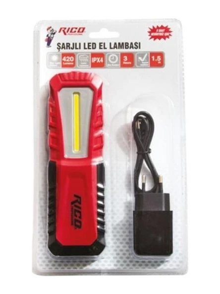 Rico Şarjlı Led El Lambası 420 Lümen Mıknatıslı 013-RC0038 ürün görseli 1