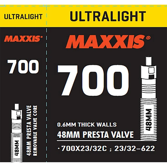 MAXXIS ULTRALIGHT TUBE 700x2332C 48mm PRESTA İÇ LASTİK ürün görseli 1