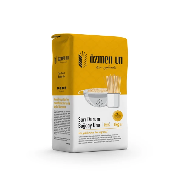 Özmen Un Sarı Durum Buğday Unu 1 KG ürün görseli 1
