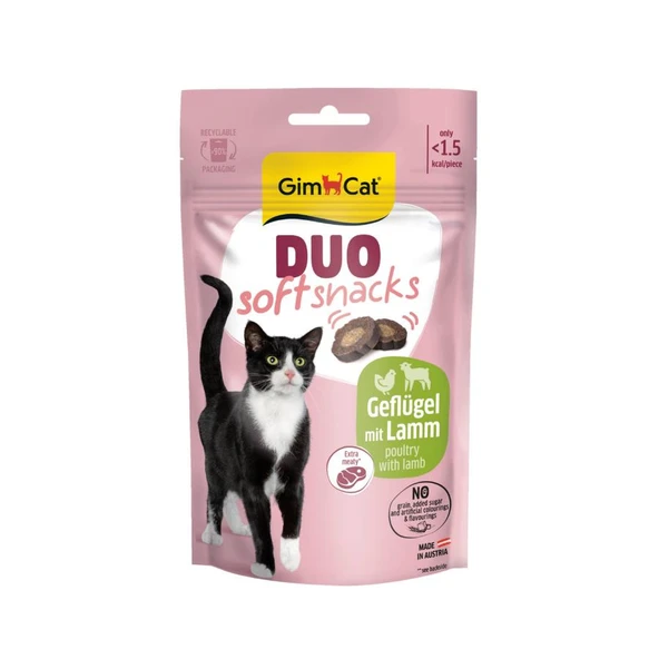 GimCat Duo Soft Snacks Poultry with Lamb Kedi Ödülü 50 Gr ürün görseli 1