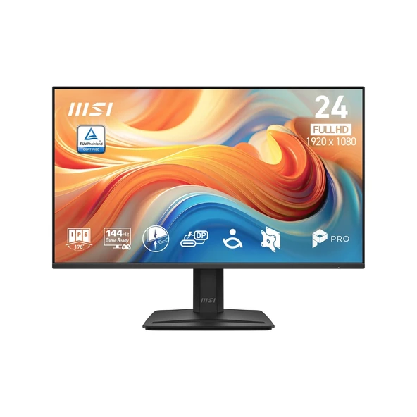 MSI 23.8 PRO MP242 E14C 1920x1080 (FHD) 16:9 FLAT IPS 144HZ 1MS FREESYNC SIYAH MONITOR ürün görseli 1